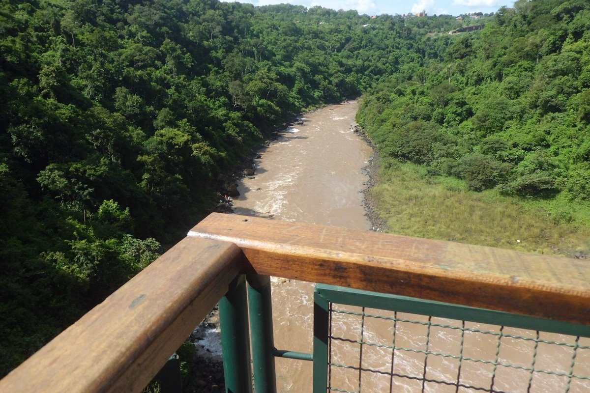 Río Monday visto desde un mirador