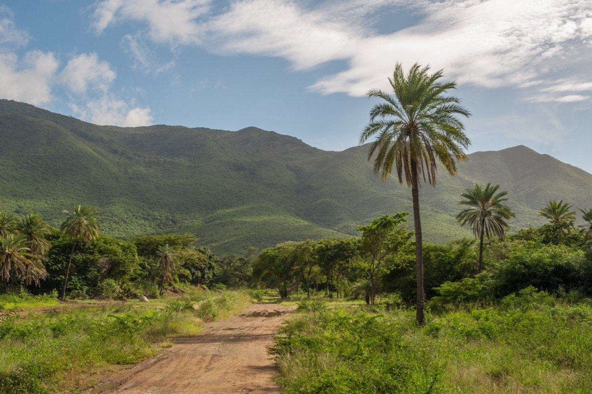 Paisaje de la península de Macanao